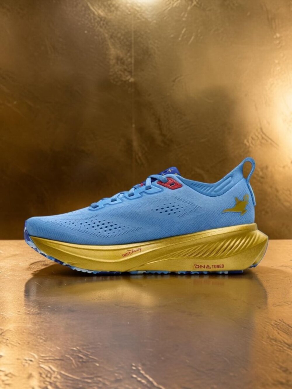 Brooks Glycerin 23 x Disney Genie Aladdin Mens Running Shoes Blue Gold NEW - Picture 2 of 6
